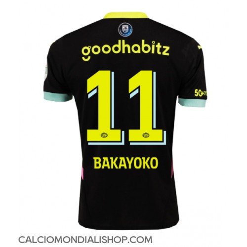 Maglie da calcio PSV Eindhoven Johan Bakayoko #11 Seconda Maglia 2024-25 Manica Corta